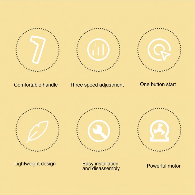 Electric Egg Beater 800mah Rechargeable Cordless Hand Blender Efficient Handheld