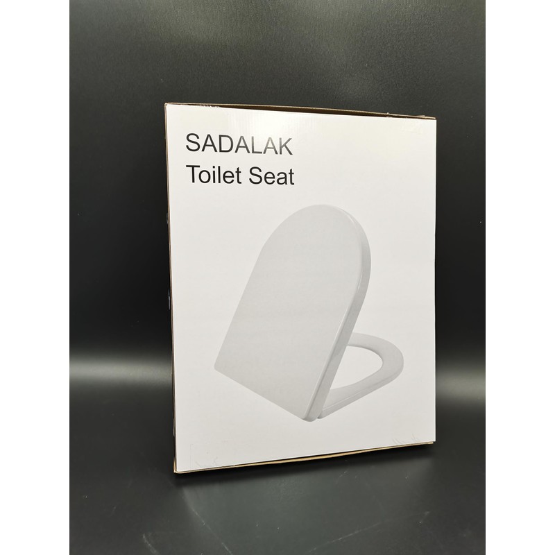 SADALAK Soft Close Quick Release Toilet Seat Elongated- Heavy Duty