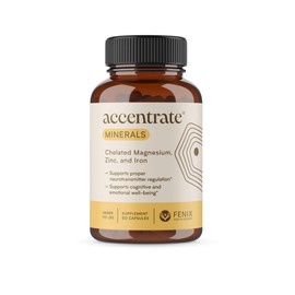 Accentrate Minerals - Brain Ready Nutrition for Children - Magnesium, Zinc, and Iron Glycinate Capsules - 1 Month (60 Capsules) | Accentrate