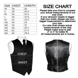 Italian Design, Men's Tuxedo Vest, Tie & Hankie Set - Chocolate - 2XL