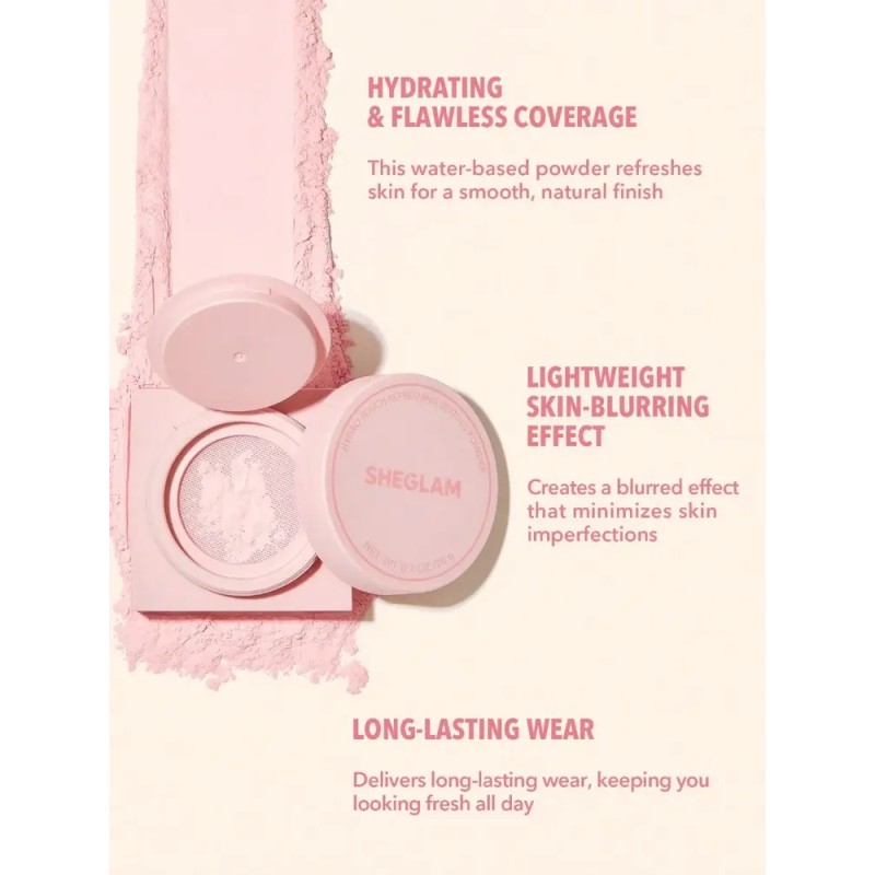 Sheglam Polvo Suelto Hidratante Fijador Hydro-touch Mate Rosa Lite