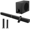 MZEIBO Soundbar with Subwoofer,120W Sound Bar Surround Sound System for