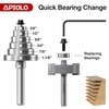 APIOLO Professional Rabbet Router Bit Set 1/4 Shank 1pcs with