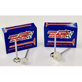 Elgin 21-4N Stainless Steel Valve Set +.100" Long 2.080" Intake & 1.60" Exhaust Compatible with Chevy sbc (1.60"/2.080" Hd Dia.)