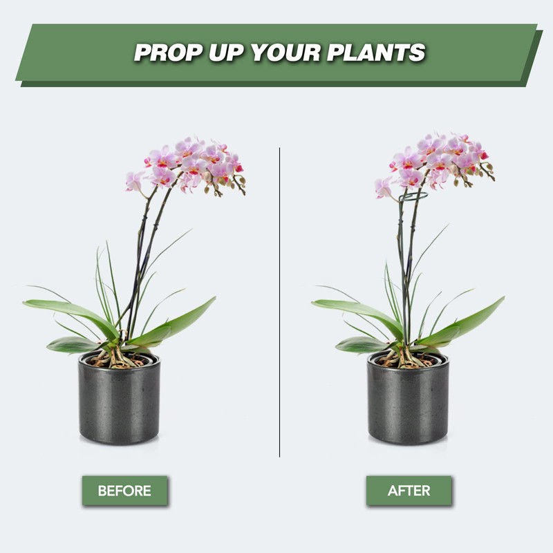 Joyhalo 12 Pack Plant Support Stakes 24 Inch, Plant Stakes,