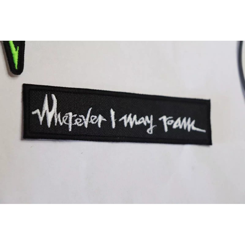 Unbranded Metallica Patch Iron/Sew on "Wherever I May Roam" Embroidered