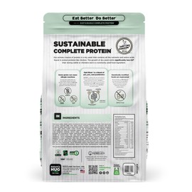 Nature's HUG Dry Cat Food, for Adult-All Breeds, 4 lb. Bag, Just Like Chicken Recipe, Grain Free & Hypoallergenic, Supports Microbiome Health, Sustainable Complete Protein & Balanced Nutrition