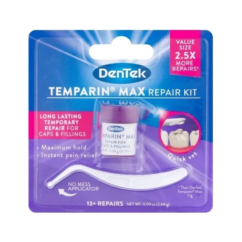 Dentek Maximum Hold Reparador Dentadura Dientes Muelas Pasta