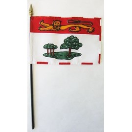 Prince Edward Island - 4 in x 6 in Canadian Province Stick Flag