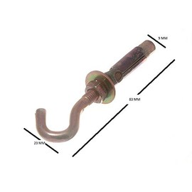 2 x Masonry Brick Sleeve Anchors M6 x 45mm