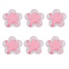 6Pcs Silicon Cup Coasters, Cherry Blossoms and Daisies Coasters, Non-Slip