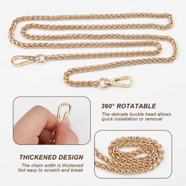 GEBAUM 1.2m Gold Bag Chain Strap