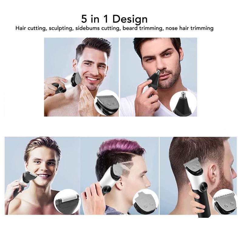 5 in 1 Hair Clipper Kit 19 Limit Length Adjust