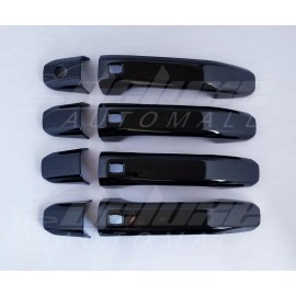 CCI Aftermarket Parts BLACK Door Handle Covers FOR 2019-23 Chevy Silverado GMC Sierra WITH 4x Smartkey