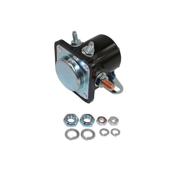 12-volt Starter Solenoid Relay Assembly (4 Post) Flat Mount Fits