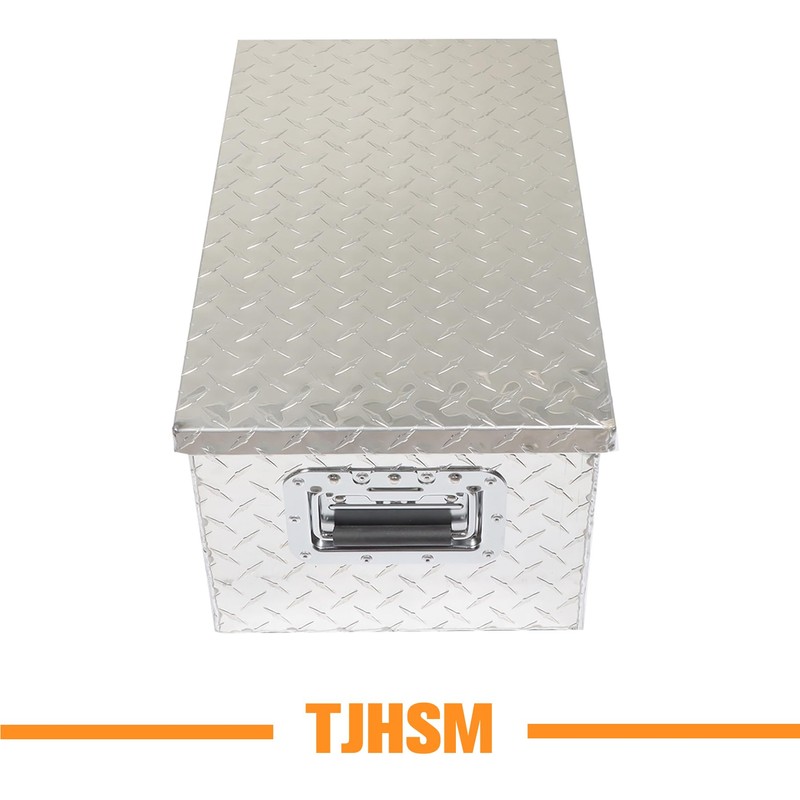 TJHSM 20 Inch Silver Heavy Duty Aluminum Tool Box with