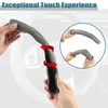 West Llama 3PCS Leather Auto Steering Wheel Cover, Snap on