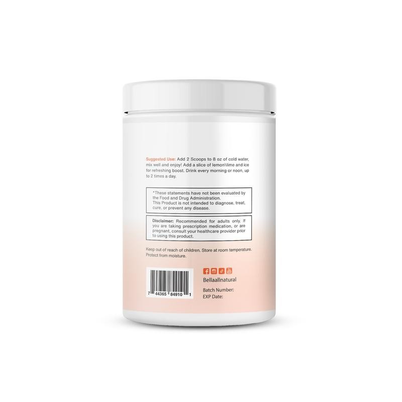 2 Pack Bella All Natural Probiotics Peach Lemonade