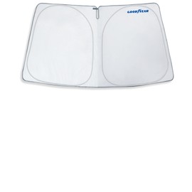 Goodyear Foldable Windshield Sun Shade for Volkswagen (VW) Tiguan 2018-2024, Custom Fit Car Windshield Cover, Car Sunshade, Vehicle Sun Protector, Auto Car Window Shades for Front Window - GY008338