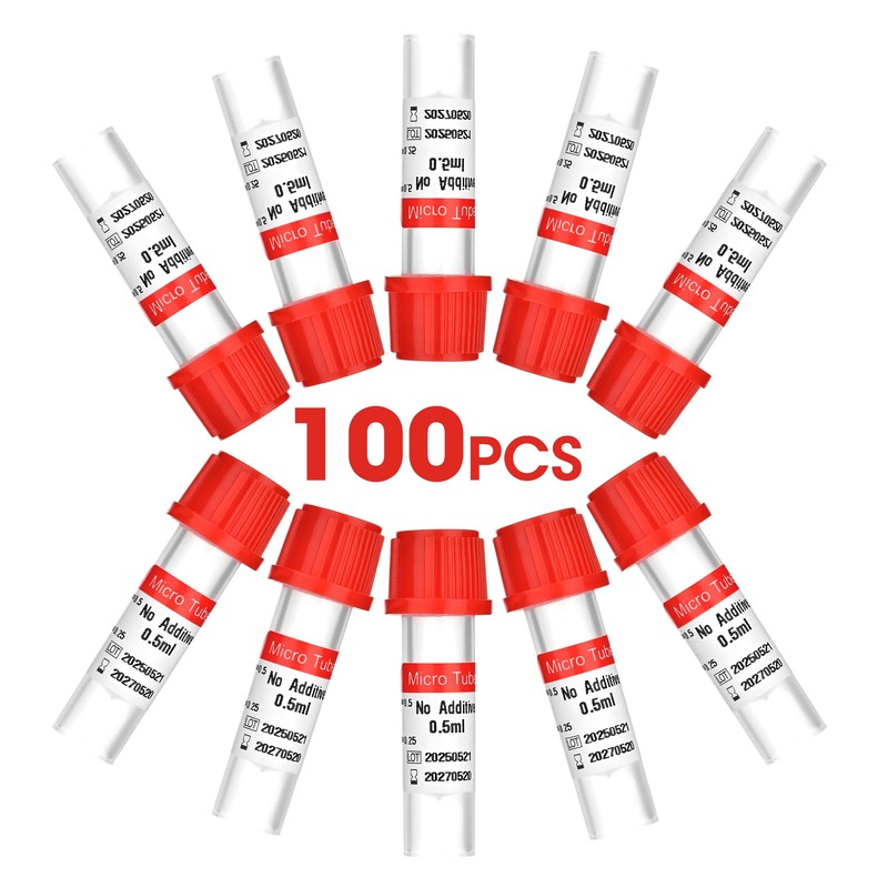 Meterbox Micro Blood Collection Tubes 0.5ml Plain Lab Collecting Tube