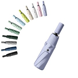 erised's bifrost Folding Umbrella 8 Ribs Outdoor UV Protection Sun Protection Small Sun Protection for Suitcase Compact Pocket Umbrella for Women and Children Travel Automatic Open and Close with Push