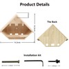 RIJATRAGAR Cedar Dove Nesting Box for Outside, Wooden Open Pigeon