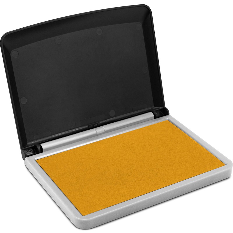 MaxMark Large Premium Dark Yellow Ink Stamp Pad - 4-1/4"
