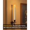 Gmnee 9.6" Rechargeable Flameless Taper Candles with Remote, Timer, Dimmer,