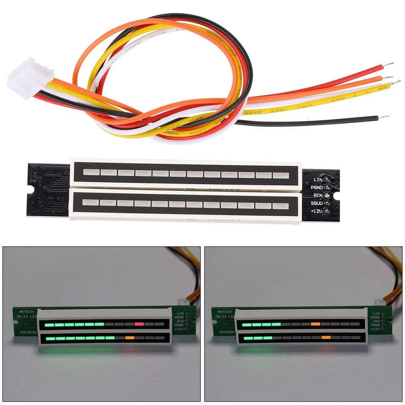 DIY Dual 12 Level Stereo Display, Level Display, Audio Spectrum