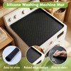 Fridge Mats with Raised Edge,19.7" x 19.7" Washer and Dryer