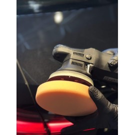 ALCLEAR 558030AH Polishing Pad Against Holograms, Car Polishing Sponges, Diameter: 80 x 25 mm, Orange, Set of 2, Polishing Pad Polishing Pad Sponge Polishing Foam for Polishing Machine