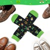 St Patricks Day Socks, Novelty Funny Green Four Leaf Clover