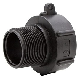 VARIOSAN IBC Adaptor (S60 x 6 to 1 1/2 Inch) 16201, Plastic, Black