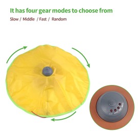 zalati Elektrisches Katzenspielzeug Interaktives Automatisches Bewegungsspiel Fangen unter Decke Spielzeug für Katzen