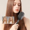 Hair Detangler Brush - Air Cushion Hair Brush, Retractable Bristles,Self-Cleaning