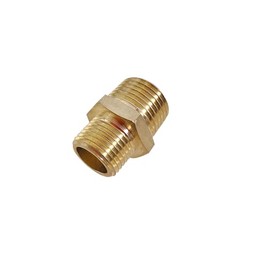 3/4" NPT Male x 1/2" NPT Male Reducing Hex Nipple, Brass Pipe Fitting Reducer Nipple Adapter 1000psi Reducer Connector Suit for 0.92" and 0.71" Pipe ID