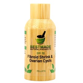 Bestmade Fibroid Shrink & Ovarian Cysts, BM36 - Helps Shrink Fibroids and Ovarian Cysts, Balance Estrogen Levels and Prevent Regrowth, Support for Menstrual Pain and Painful Intercourse, 350 Pellets