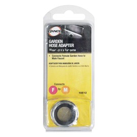 DANCO Garden Hose Adapter for Female to GHT Male, Chrome, 1-Pack (10512)