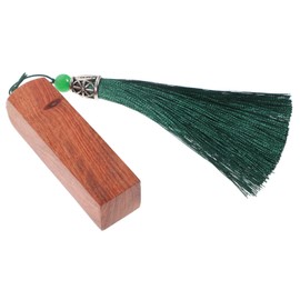 DOITOOL Versatile Seal Stamp with Tassel DIY Craft Tool for Personal Stamps Calligraphy and Handmade Projects Durable Wood Material for Unique and Creations