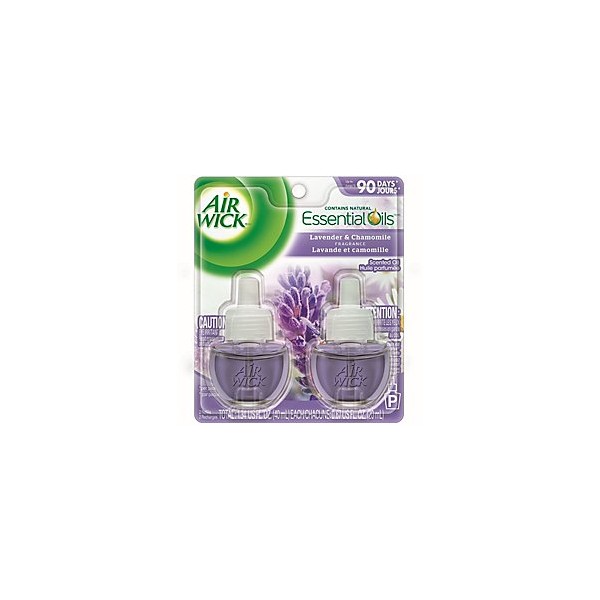 Air Wick Scented Oil Air Freshener, Lavender and Chamomile, Twin Refills, 0.67 Ounce