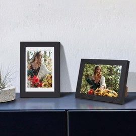 upsimples upsimples 19x27 Poster Frame, Display Pictures 13x19 with Mat or 19 x 27 Without, Wall Hanging Puzzle Frames, Black, 1 Pack