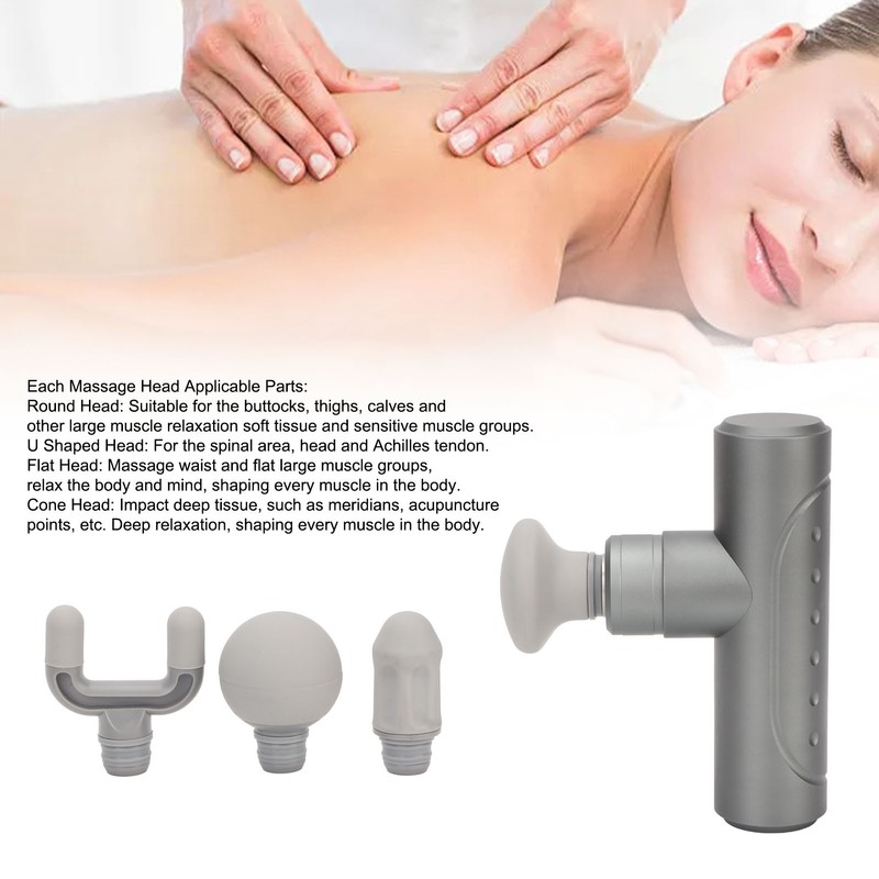 Mini Percussion Muscle Massager 4 Gears Vibrating Reduce Pain Portable