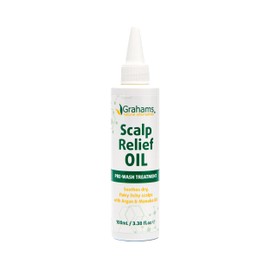 Grahams Natural Scalp Relief Oil - For Dry, Itchy & Flaky Scalp Psoriasis, Seborrheic Dermatitis & Dandruff Treatment - Hydrating, Moisturising, Exfoliating Scalp Oil (1 x 100ml)