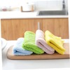 Baluue 5PCS Microfiber Cleaning Towels Set Super Absorbent Kitchen Cloths