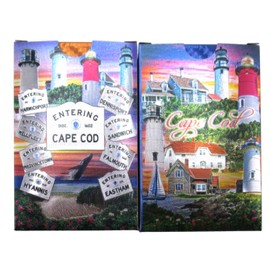 Cape Cod Massachusetts Fancy Foil Playing Card Decks - Set of 2 52 Cards Each Poker Size