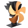 5 Blade Heat Powered Stove Fan Fireplace Fans Self Generating