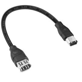 LBSC Firewire Cable IEEE 1394 6Pin Male to 6pin Female Data Transfer Adapter Converter Cable for Digital Camera, Printer, DV, Computer (6 pin to 6 pin)