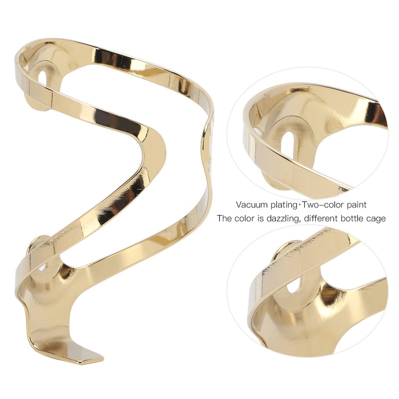 Plating Gradient Color Aluminum Alloy Bicycle Drink Water Bottle Rack