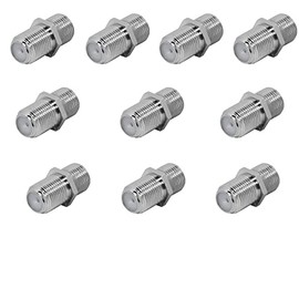 10x F-Connector SAT-FOX SAT Female / Female for F-Connector Coaxial Antenna Cable