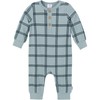 Gerber Modern Moments Baby Boys' Henley Romper, Plaid, 6-9 Months